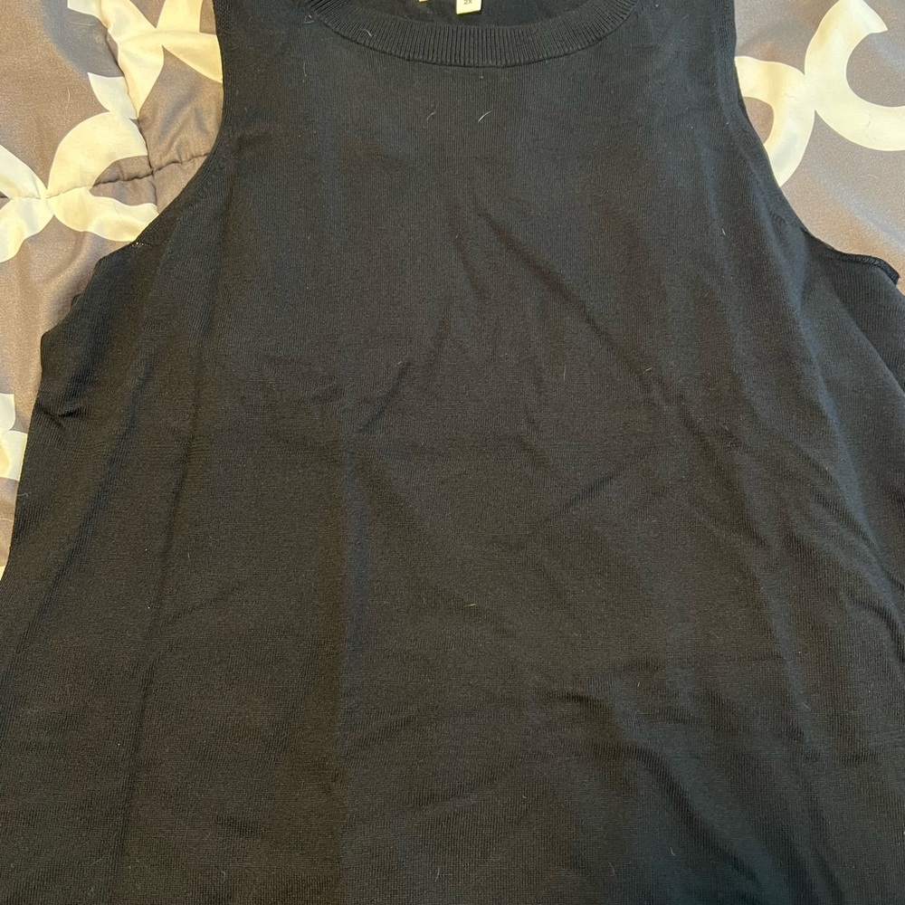 Additionelle Black Sleeveless Women's Sweater